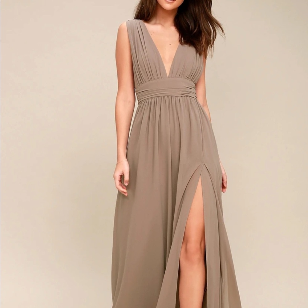 Heavenly Hues Maxi Dress Taupe